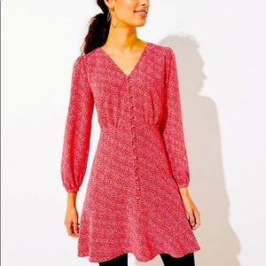 NWT Loft Red Heart Dress!